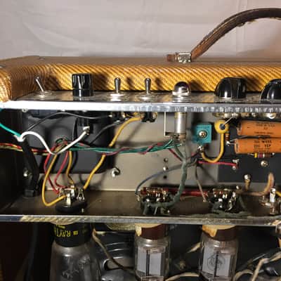 Fender Narrow Panel Tweed Bassman -  5F6 (1957) image 6