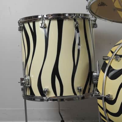 GMS Drum Co. Special Edition Zebra Drum Set image 4