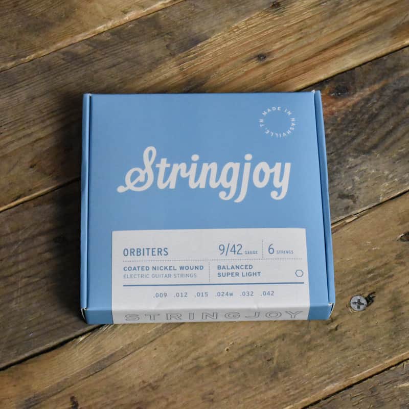 Stringjoy SJ-OR0942 Orbiters Coated Nickel Wound Electric Guitar Strings Balanced Super Light 9-42 image 1