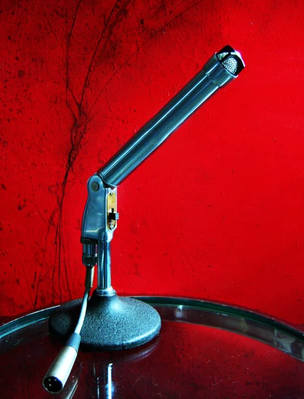 Vintage RARE 1950's RCA SK-39 / Electro-Voice 636 Omnidirectional Dynamic Microphone Hi Z w Belden cable 664 676 image 1