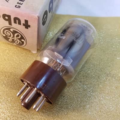 GE 0% Perfect Tight Matched Pair (2) 5881 tNOS AT1000 TESTED Vacuum Tubes Canada Smooth Plate Brown Base 6L6WGB rugged 6L6 Beam Power Tetrode 1954-1963 image 2