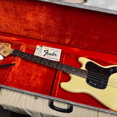 1978 Fender Musicmaster Bass - White - One Owner - Perfect! - OHSC image 21