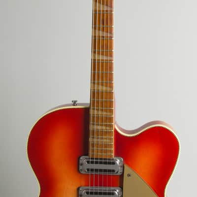 Rickenbacker  Model 375F Semi-Hollow Body Electric Guitar (1961), ser. #AH-580, black tolex hard shell case. image 8