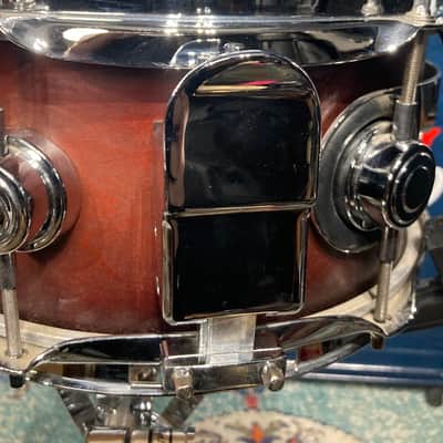 Terry Bozzio's DW - 5.5x10" Collector's Maple Snare Drum 1998 Mahogany Satin Oil image 12