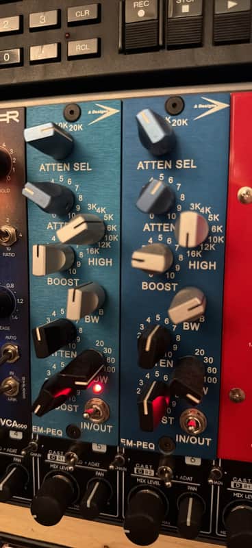 A-Designs Audio EM-PEQ 500 Series Equalizer Module 2010s - Blue image 1