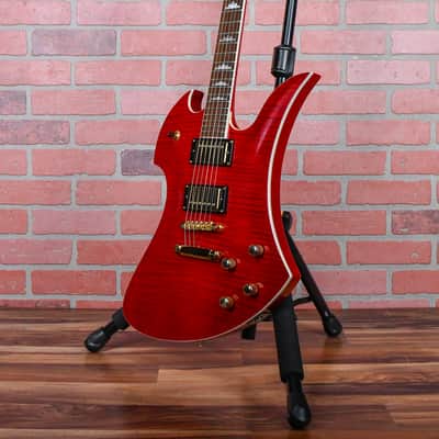 B.C. Rich Mockingbird 100th Namm Limited Edition #52 of 100 Flame Maple Top Transparent Red 2001 w/OHSC image 3