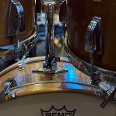 VINTAGE 1970's Ludwig Hollywood Outfit in Natural Mahogany - 14x22, 8x12, 9x13, 16x16 image 7