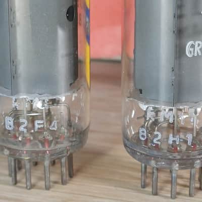 Very rare  NOS NIB 1972 MULLARD Blackburn el84 6bq5 matched pair  KM1  UK Philips label very strong Vox ac15 Marshall Echolette image 8