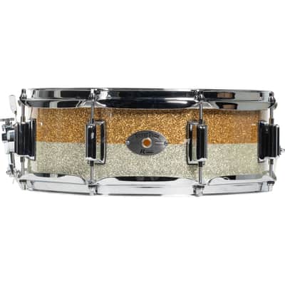 Rogers Powertone 5x14 Snare Drum - Gold/Silver Two Tone Lacquer image 1