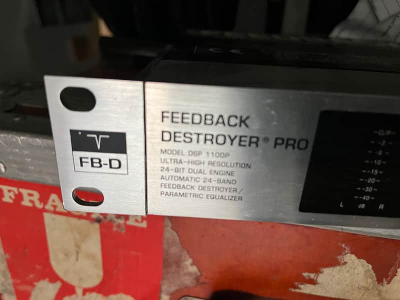 Behringer Feedback Destroyer Pro DSP1100P 2000s - Black / Silver image 1