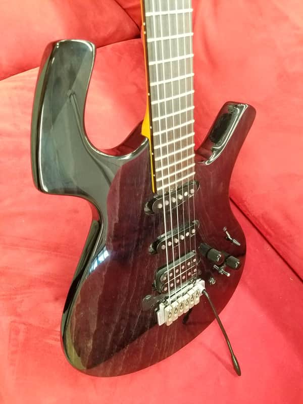 Parker P-40 Electric Guitar HSS with piezo pickup Trans Black | Reverb