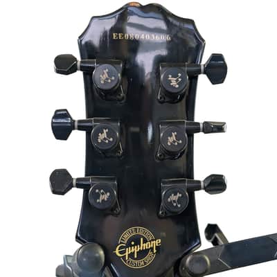 Epiphone Les Paul Custom 2008 - Yellow Ebony - Limited Edition image 7
