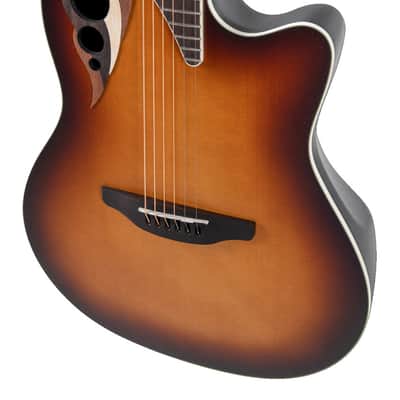 Ovation Celebrity Deluxe E-Acoustic Guitar CDX40-1-G Vintage Sunburst Satin (CDX40-1-G) image 3