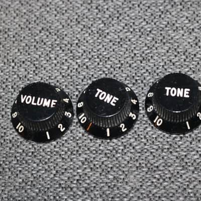 Vintage Original 1970s Fender Stratocaster Control Knobs Set image 1