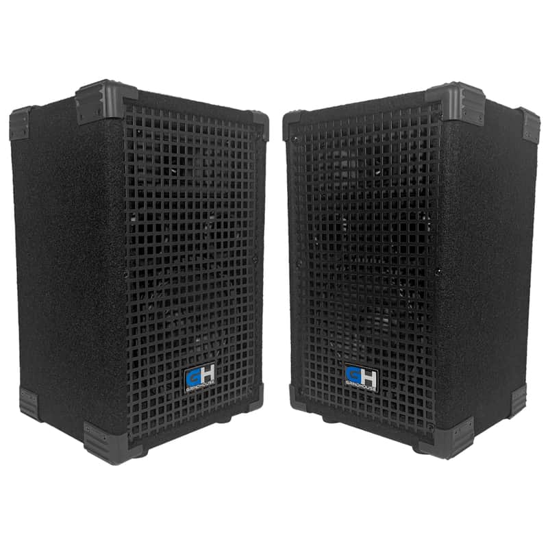 Seismic Audio GH6L - Pair of Passive 6 Inch 2-Way PA/DJ Loudspeaker Cabinets - 400 Watt each Full Range PA/DJ Band Live Sound Speaker image 1