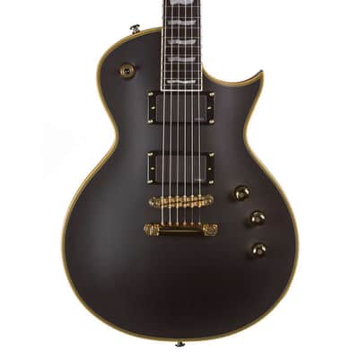 ESP LTD LEC1000VB Vintage Black Electric Guitar image 4