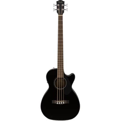 Fender CB-60SCE Acoustic Bass - Walnut Fingerboard, Black image 4