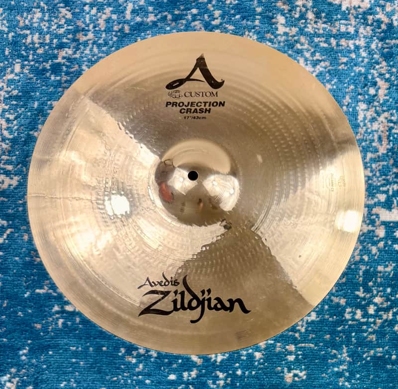 Like N.O.S!! From 1996! 17" Zildjian A CUSTOM PROJECTION Crash 1268g image 1