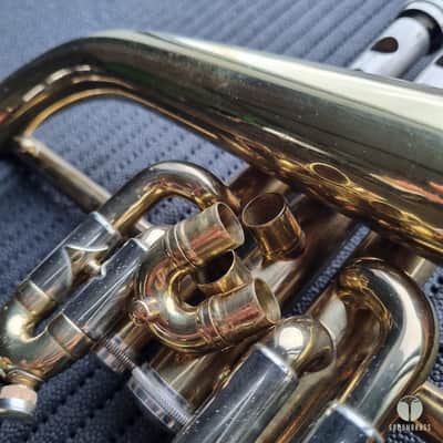 Legendary Couesnon flugelhorn - factory lacquer finish, case, mouthpiece, lyre gamonbrasss image 23