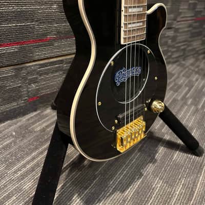 Pignose PGG-259 Mini Electric Travel Guitar - Black w/Gold Hardware image 5