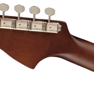 Fender Malibu Player Parlor Acoustic-Electric Guitar, Solid Spruce Top, Fiesta Red image 5