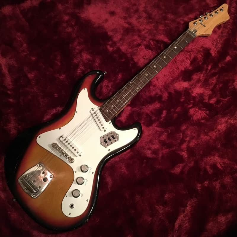 Pleasant SEV-218 1960s MIJ Vintage sunburst | Reverb