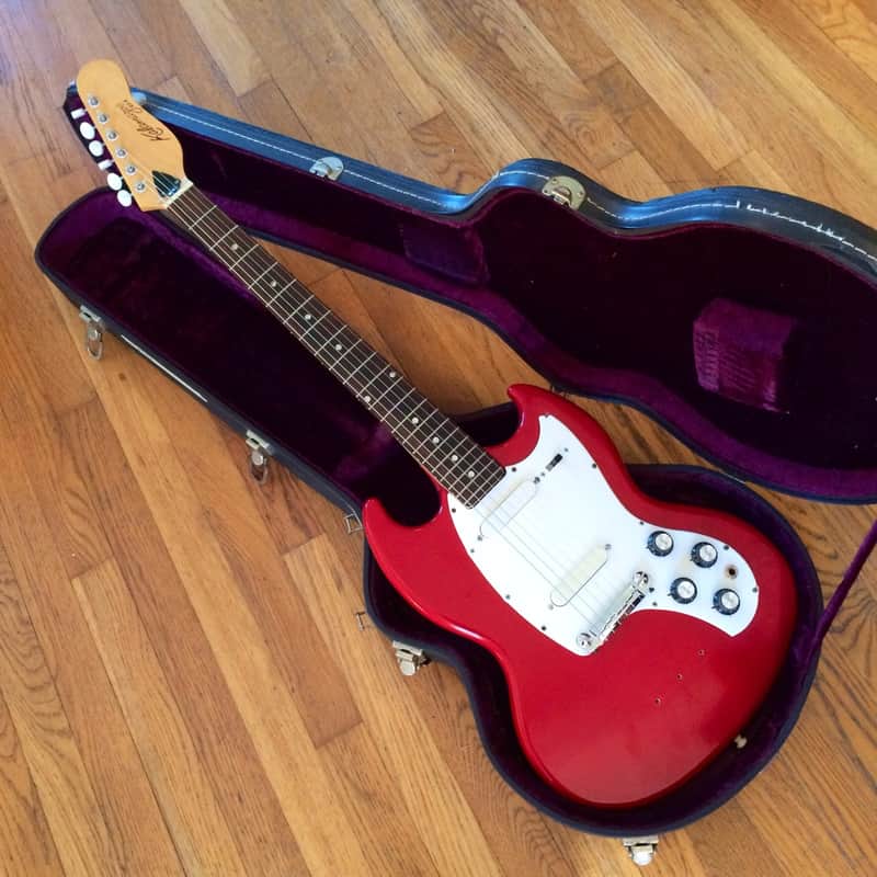 Gibson Kalamazoo Kg-2 electric guitar 1965 Red original vintage