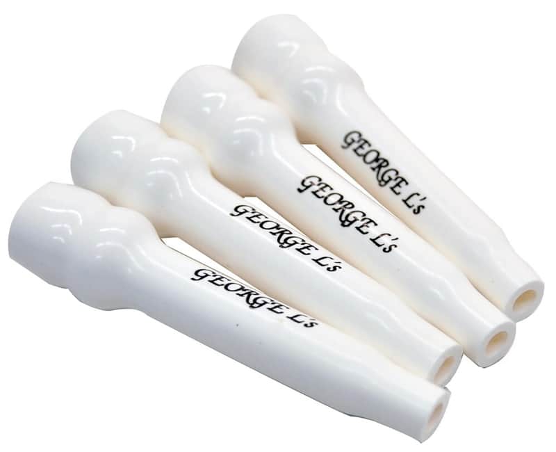 George L's .225 Straight Stress Relief Cable Jacket - White image 1