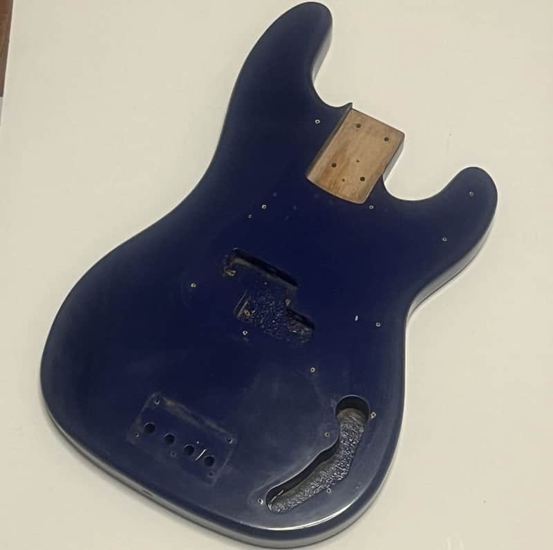 Antares Vintage Precision Bass Body Dark Navy Blue 70s image 1