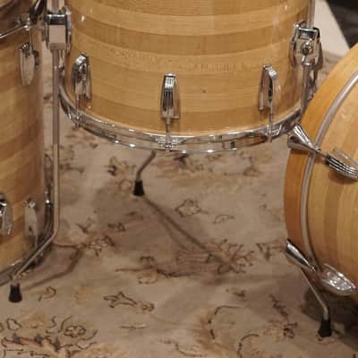 Ludwig 12/13/14/16/18" Drum Set - 1970s Jazzette Butcher Block image 8
