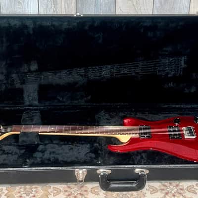 Nice 1994 PRS CE 22 Mahogany Tremolo , Vintage Cherry HSC image 18