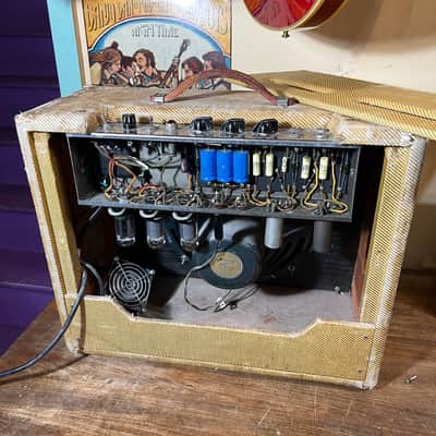 1956 Fender Deluxe 5E3 15w 1x12” Tube Amp (VIDEO! Bill Carruth Repairs, Ready to Go!) image 10