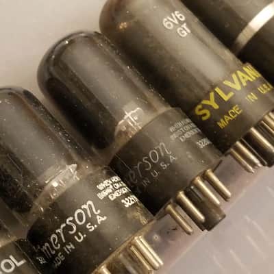 Sylvania etc. ONE (1) 6V6GT Beam Power tNOS AT1000 TESTED Vacuum Tubes greyglass 6V6 Audio 1943-1958 image 7