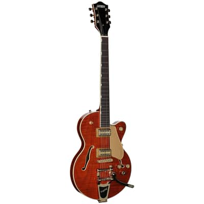 Gretsch Limited Edition Electromatic Broadkaster Center Block Jr. Electric Guitar, Flame Okoume image 2