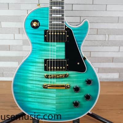 Gibson Custom Shop Dealer Select Les Paul Custom Figured – Opal Reef image 1