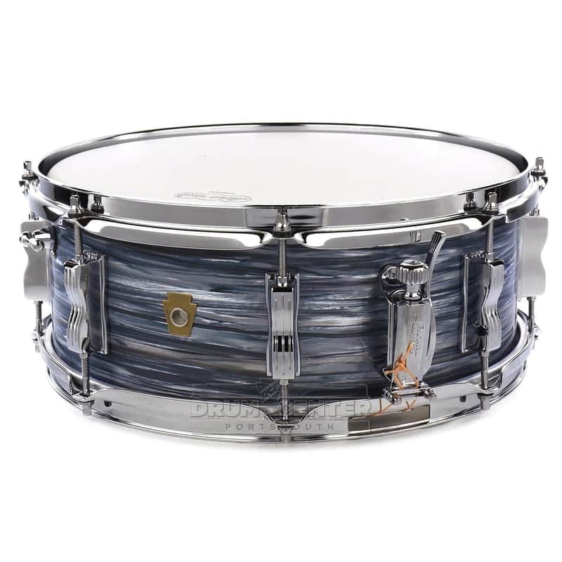 Ludwig Legacy Mahogany Jazz Fest Snare Drum 14x5.5 Vintage Blue Oyster