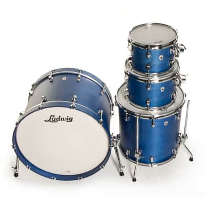 Ludwig Neusonic Shell Set MOD2 PB Satin Royal Blue - Drum Shell Set image 2