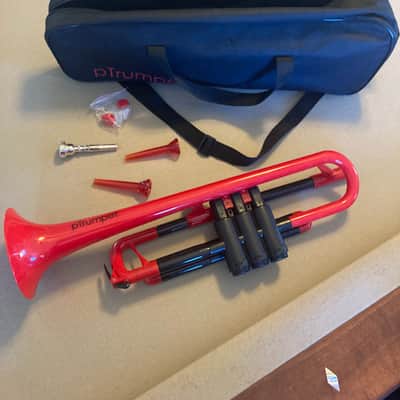 pTrumpet PTRUMPET1R Student Model Plastic Trumpet 2010s - Red image 1