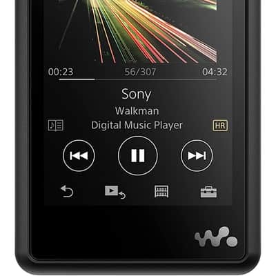 Sony NW-WM1A 128GB Premium Walkman - Digital Music Player with Hi-Res Audio, Black w/ CKR100 IE image 1