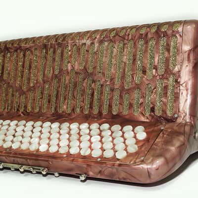 Rare Soldanella 5 Row Button Accordion, made in Switzerland, New Straps, Vintage Original Accordeone de Botones, Old Accordian Bajan, 2535 image 6