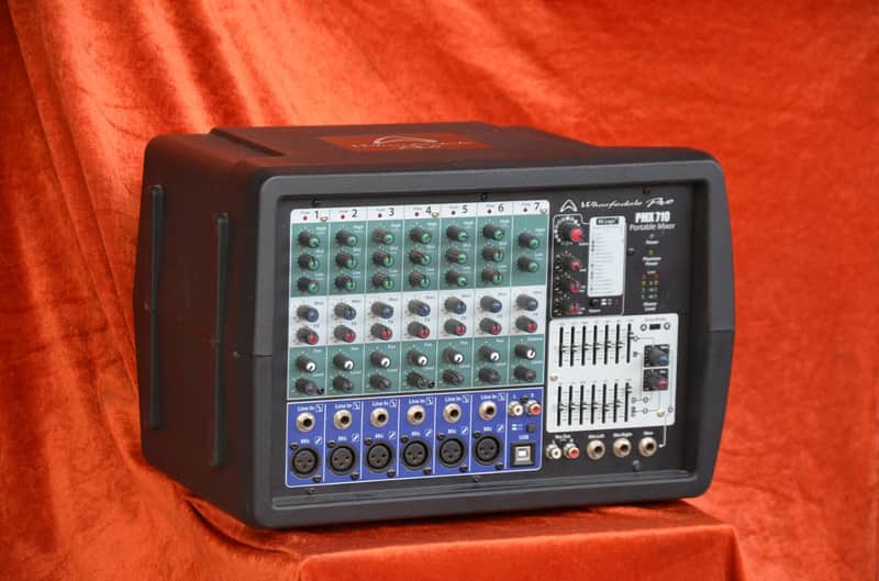 Rare Wharfedale pro pmx 710 * 2x250 Watt power mixer * 2x7 band EQ * Discontinued image 1