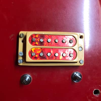 VINTAGE ANTARES FLYING V FOR PARTS & REPAIR 80s - RED image 4