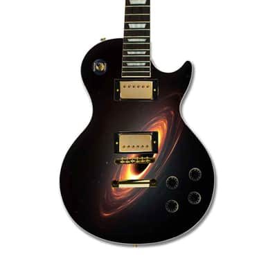 Black Hole Theme Custom Guitar Skin Wrap 50x60 cm. | Laminated Vinyl Sticker Decal Guitar Design for any Electric or Acoustic Guitar image 2