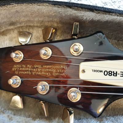 Aria Pro ii PE R80 (D)imarzio  1981 Tobacco Sunburst. *Owned By Mike Pender (The Searchers)!!* image 4