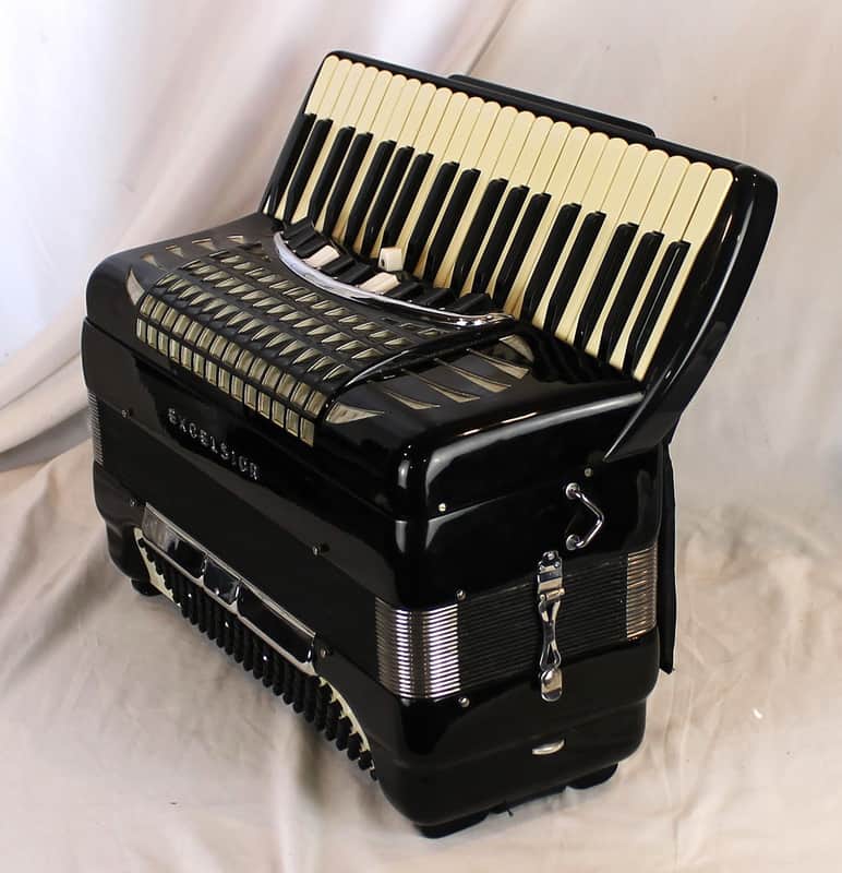 8213 - Black Excelsior Symphony Grand Made in USA | Reverb Canada