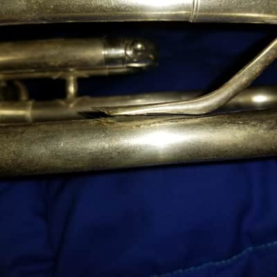 The New Yorker 1920's Silver Plated Trumpet Peashooter Perfect Project! new pics image 11
