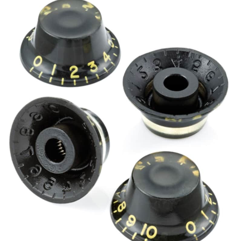 Montreux 59 LP Top Hat Knob Set Black Premium Montreux Time Machine Collection