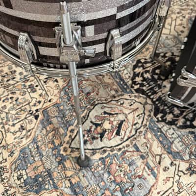 Ludwig Classic Maple Fab Outfit 22/13/16 - Black Digital Sparkle image 7