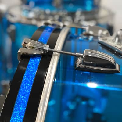 Ludwig Blue Vistalite Drums 10, 12, 14, 16, 22 image 4