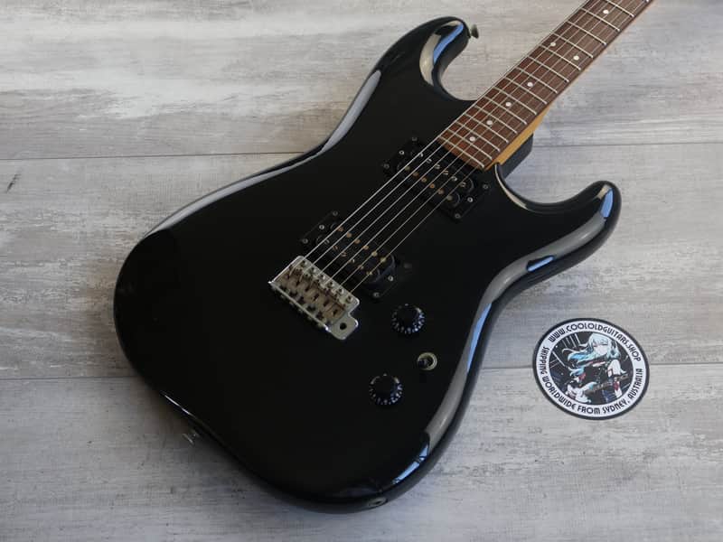 1985 Fender Squier ST-335 Contemporary Series Japan HH Stratocaster (Black) image 1